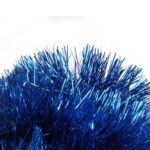 Niebieski łańcuch choinkowy Goliat z folii metalizowanej, gęstość 10 cm, długość 3 m - obrazek 2