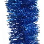 Niebieski łańcuch choinkowy Goliat z folii metalizowanej, gęstość 10 cm, długość 3 m - obrazek 3