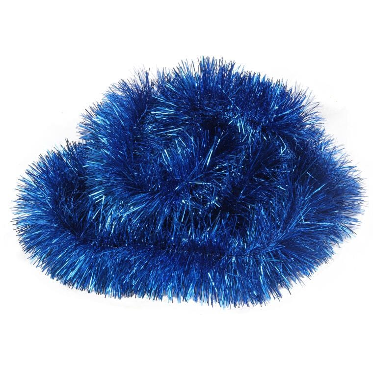 GRF7BLUE Niebieski łańcuch choinkowy Goliat z folii metalizowanej, gęstość 10 cm, długość 3 m - obrazek 1