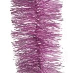 Premium Łańcuch Choinkowy Goliat Różowy 10cm x 3m Metalizowany - obrazek 3