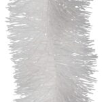 Gęsty Łańcuch Choinkowy Goliat z Białej Metalizowanej Folii 10cm x 300cm - obrazek 3