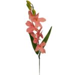 Sztuczny Storczyk w Kolorze Łososiowym o Długości 60cm