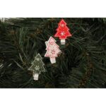 Zestaw 6 Klamerek Świątecznych z Motywem Choinkowym - obrazek 2