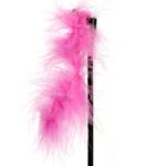 Interaktywna Zabawka dla Kota z Dzwoneczkiem i Różowymi Piórkami - obrazek 2