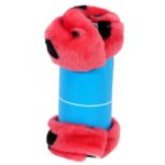 Czerwony Kocyk dla Psa w Kropki z Długotrwałym Wykończeniem - obrazek 2