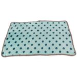 Delikatny Niebieski Kocyk w Kropki dla Psa o Długiej Żywotności