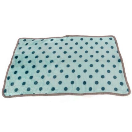 Delikatny Niebieski Kocyk w Kropki dla Psa o Długiej Żywotności