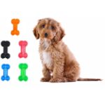 Fioletowy Gryzak dla Psa w Kształcie Kości z Bezpiecznej Gumy - obrazek 3