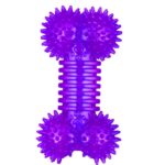 Fioletowy Gryzak dla Psa w Kształcie Kości z Bezpiecznej Gumy