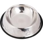 Duża, Stabilna Miska dla Psa z Antypoślizgowym Podłożem i Dekoracyjną Łapką, 750 ml