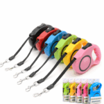 Automatyczna smycz dla psa w kolorze ciemnoróżowym do 11 kg, 3m - obrazek 2