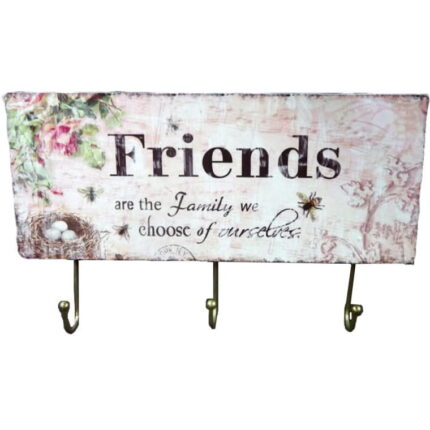 Wieszak ścienny z trzema haczykami FRIENDS