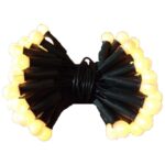 Białe Lampki Choinkowe w Kształcie Perłowych Kulek 100L, 220V-240V, 6m Długości, Zasilanie Sieciowe