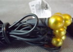 Żółte Perłowe Lampki Choinkowe 20L na Zielonym Kablu 1.4m, 220V-240V Do Użytku Wewnętrznego - obrazek 2