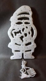 Dekoracja Świetlna Mikołaj z 35 Lampkami, Kolor Biały, 40x23cm, Zasilanie Sieciowe - obrazek 2