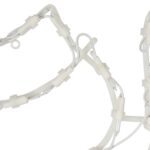 Biała Dekoracja Świetlna w Kształcie BAŁWANA z 50 Lampkami – Zasilanie Sieciowe - obrazek 3