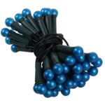 Niebieskie Lampki-Perły Choinkowe 50L na Zielonym Kablu, 220-240V, Długość 3m - obrazek 2