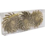 Komplet 3 brokatowych ozdób złotych - obrazek 2