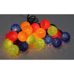 Sznur Kolorowych Lampek LED w Kształcie Kulek, 4,75m, Zasilanie Sieciowe - obrazek 3