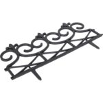 Zestaw 4 Wysokiej Jakości Czarnych Płotków Ogrodowych do Wbijania w Ziemię - obrazek 2