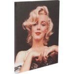 Obraz Merlin Monroe na czarnym tle płótno 26cm x 20cm - obrazek 2