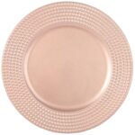 Podtalerz Dekoracyjny Kwadraciki Różowy 33cm - Akcesorium na Przyjęcia i Święta