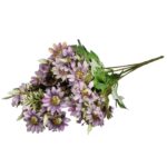 Bukiet 7 gałązek z 35 kwiatami chryzantemy kolor fioletowy - obrazek 2