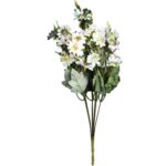 Bukiet 7 gałązek z 35 kwiatami chryzantemy kolor zielony