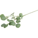Gałązka Sztucznych Liści Eukaliptusa 73 cm zielona - obrazek 3