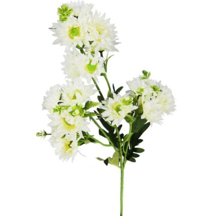 MARGARETKI GAŁAZKA WIELOKWIATOWA 70 CM KOLOR BIAŁY