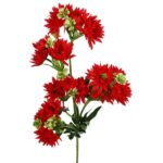 MARGARETKI GAŁAZKA WIELOKWIATOWA 70 CM KOLOR CZERWONY - obrazek 2