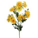 MARGARETKI GAŁAZKA WIELOKWIATOWA 70 CM KOLOR ŻÓŁTY - obrazek 2