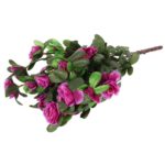 Bukiet 5 gałązek z drobnymi kwiatami róży kolor fioletowy - obrazek 3