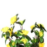 Bukiet 5 Gałązek z Żółtymi Miniaturkami Róż - Dekoracja Sztuczna o Realistycznym Wyglądzie - obrazek 2