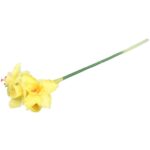 Sztuczna Gałązka z Żółtymi Narcyzami 42 cm - obrazek 3