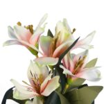 AZALIA GAŁĄZKA 7 KWIATÓW KOLOR KREMOWO RÓŻOWY - obrazek 2