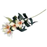 AZALIA GAŁĄZKA 7 KWIATÓW KOLOR KREMOWO RÓŻOWY - obrazek 3