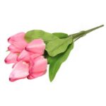 BUKIET 9 TULIPANÓW 44 CM KOLOR RÓŻOWY - obrazek 3