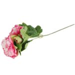 Gałązka DWÓCH PIWONII z pąkiem w kolorze RÓŻOWYM - obrazek 3