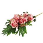 Bukiet płaski z różami 60cm RÓŻOWY - obrazek 3