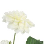 Biała Sztuczna Gałązka z 5 Daliami o Długości 78cm - obrazek 3