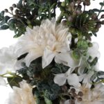 Bukiet płaski z hortensją 48 cm BIAŁY - obrazek 2