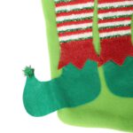 SKARPETA PREZENTOWA WOREK NA PREZENTY WOREK ŚW MIKOŁAJA ZAWIESZKA 42 CM ZIELONA - obrazek 3