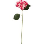 HORTENSJA KWIAT SZTUCZNY CIEMNO RÓŻOWY - obrazek 3