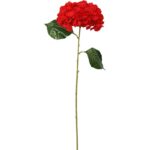 HORTENSJA KWIAT SZTUCZNY CZERWONY - obrazek 3