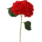 HORTENSJA KWIAT SZTUCZNY CZERWONY