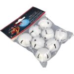 DZWONKI MIKOŁAJA METALOWE 3,5 CM ZAWIESZKI BIAŁE - obrazek 2