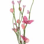 GAŁĄZKA Z KULKAMI 30 CM KOLOR RÓŻOWY - obrazek 2