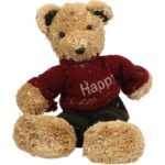 Siedzący Miś z Trocin w Brązowym Sweterku - obrazek 2