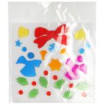 NAKLEJKI ŻELOWE SAMOPRZYLEPNE NA OKNO Z ANIOŁAMI 20 CM